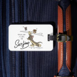 Tom &amp; Jerry &quot;It&#39;s Time For Surfing&quot; Luggage Tag
