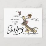 Tom &amp; Jerry &quot;It&#39;s Time For Surfing&quot; Postcard