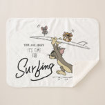 Tom &amp; Jerry &quot;It&#39;s Time For Surfing&quot; Sherpa Blanket