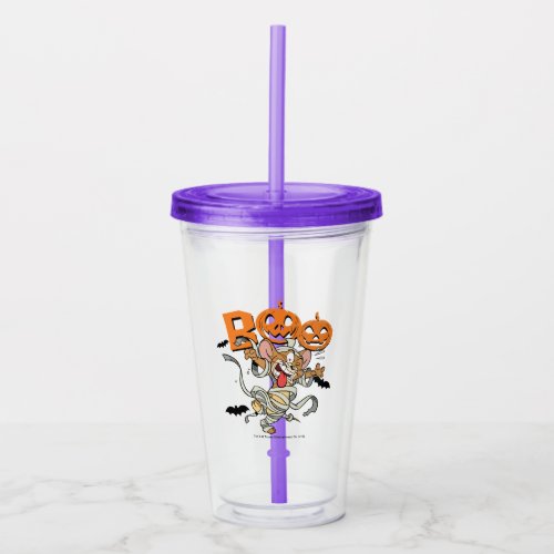 Tom  Jerry  Jerry is SO Scary Acrylic Tumbler