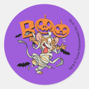 Tom & Jerry Jerry is SO Scary Classic Round Sticker
