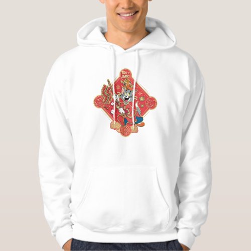 Tom  Jerry Lighting Firecrackers Hoodie