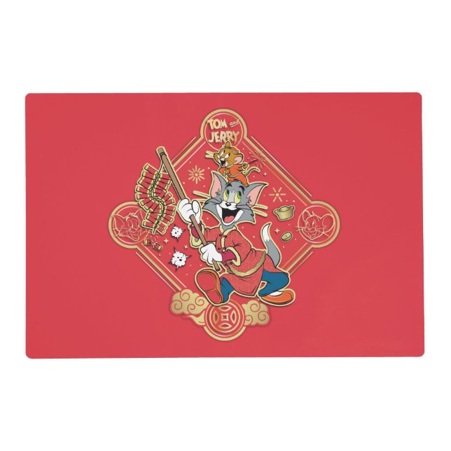 Tom & Jerry Lighting Firecrackers Placemat (Front)