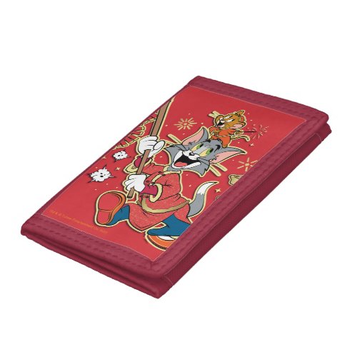 Tom  Jerry Lighting Firecrackers Trifold Wallet