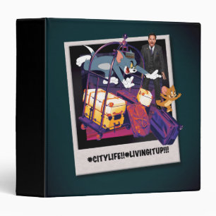 Tom & Jerry Luggage Crash Photograph 3 Ring Binder