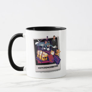 Tom & Jerry Luggage Crash Photograph Mug