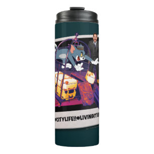 Tom & Jerry Luggage Crash Photograph Thermal Tumbler