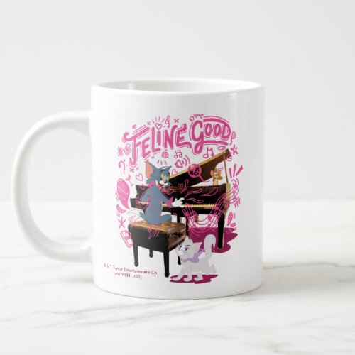 Tom  Jerry Play Piano _ Feline Good Giant Coffee Mug