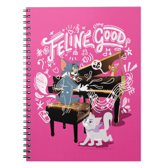Tom & Jerry Play Piano - Feline Good Notebook (Front)