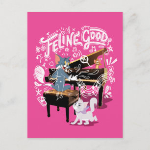 Tom & Jerry Play Piano - Feline Good Postcard