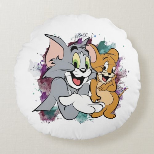 Tom Jerry  Round Pillow