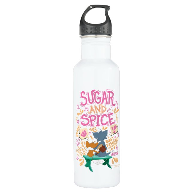 Tom & Jerry - Sugar And Spice Stainless Steel Water Bottle (Front)