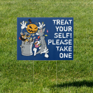 Tom & Jerry  Treat Yourself to Halloween Candy Sign