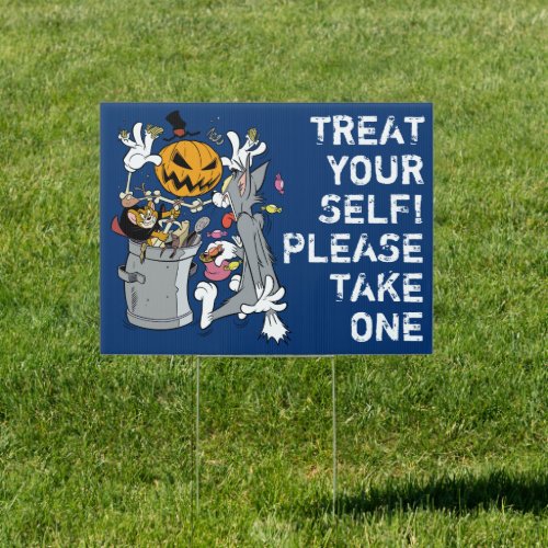 Tom  Jerry Treat Yourself to Halloween Candy Sign