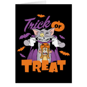 Tom & Jerry Trick or Treat Cards