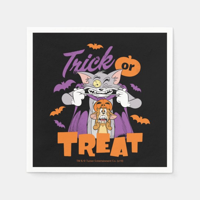 Tom & Jerry | Trick or Treat Napkins (Front)