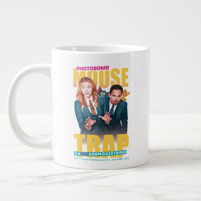 Tom & Jerry With Kayla and Terrance - Mouse Trap Giant Coffee Mug (Left)