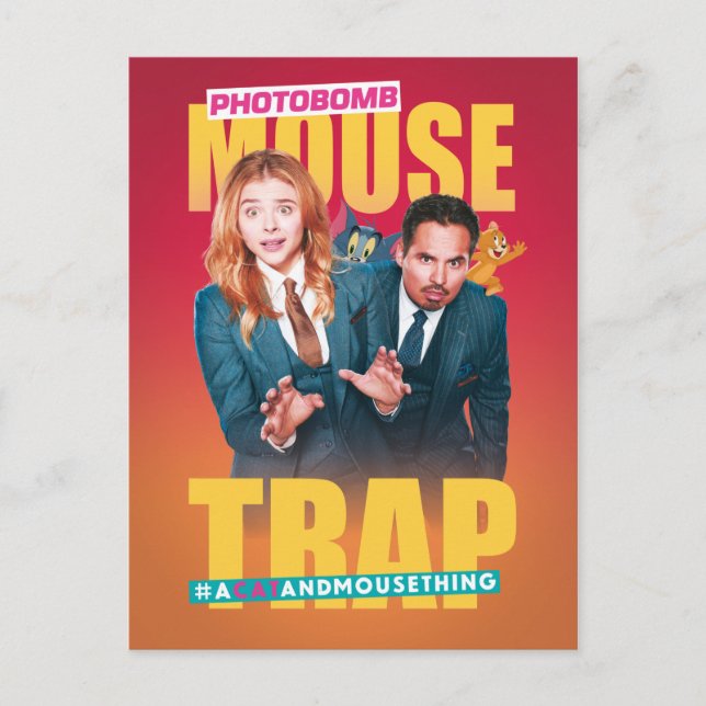 Tom & Jerry With Kayla and Terrance - Mouse Trap Postcard (Front)