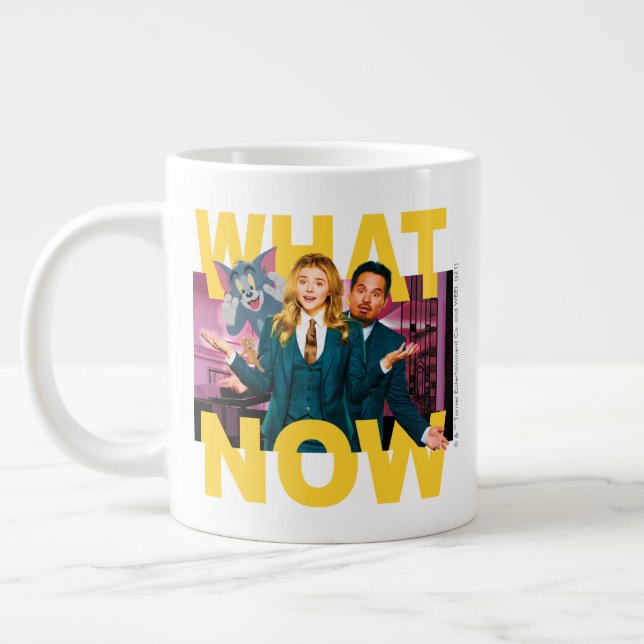 Tom & Jerry With Kayla and Terrance - What Now Giant Coffee Mug (Left)