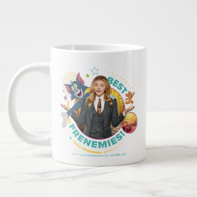 Tom & Jerry With Kayla - Best Frenemies Giant Coffee Mug (Left)