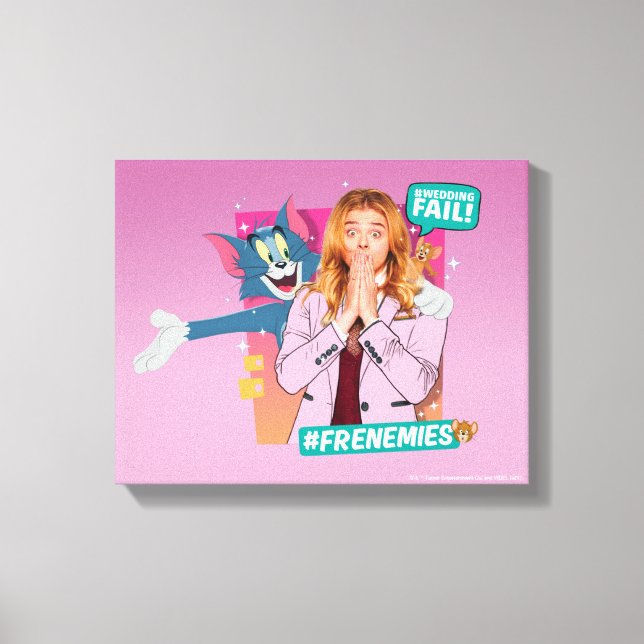 Tom & Jerry With Kayla - Frenemies Canvas Print (Front)