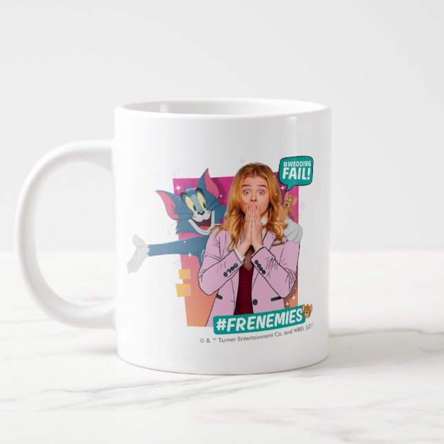 Tom & Jerry With Kayla - Frenemies Giant Coffee Mug (Left)