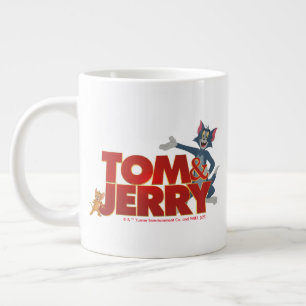 Tom & Jerry With Movie Logo Giant Coffee Mug