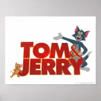 Tom & Jerry With Movie Logo Poster