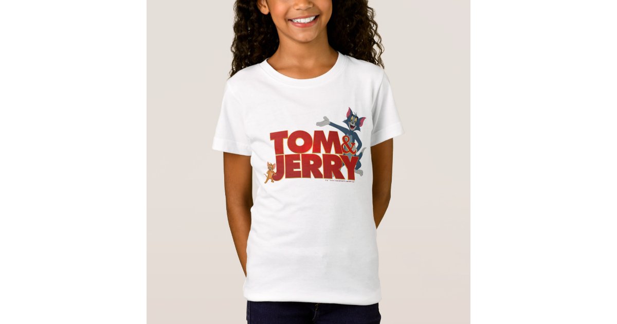 Tom & Jerry With Movie Logo T-Shirt | Zazzle | T-Shirts