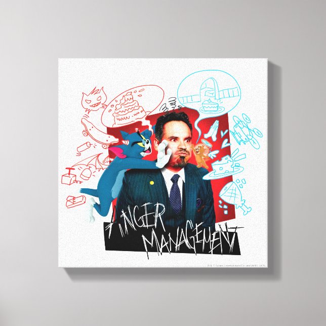 Tom & Jerry With Terrance - Anger Management Canvas Print (Front)