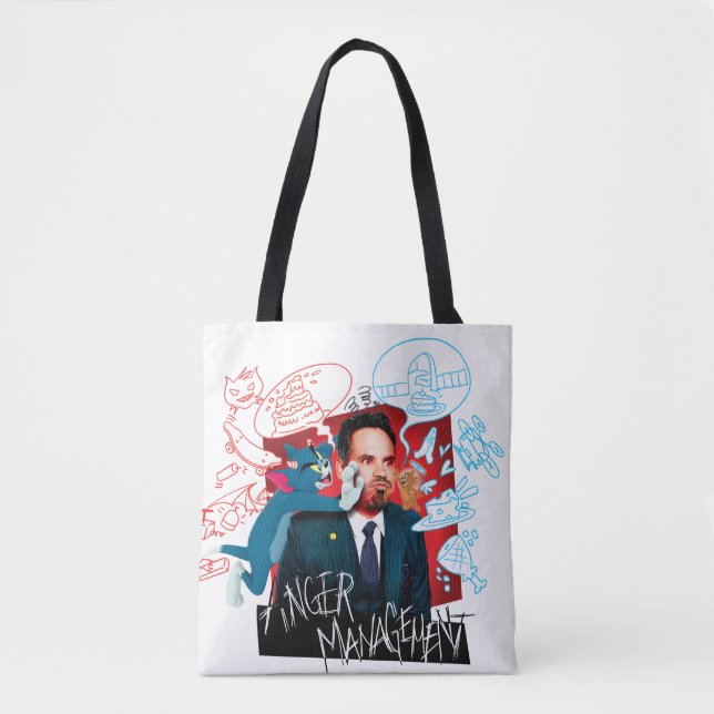 Tom & Jerry With Terrance - Anger Management Tote Bag (Front)