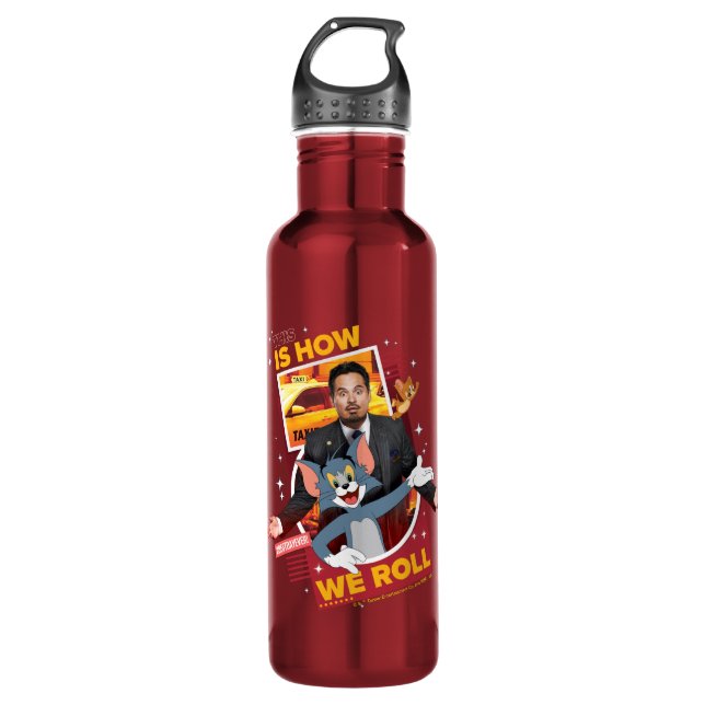 Tom & Jerry With Terrance - This Is How We Roll Stainless Steel Water Bottle (Front)