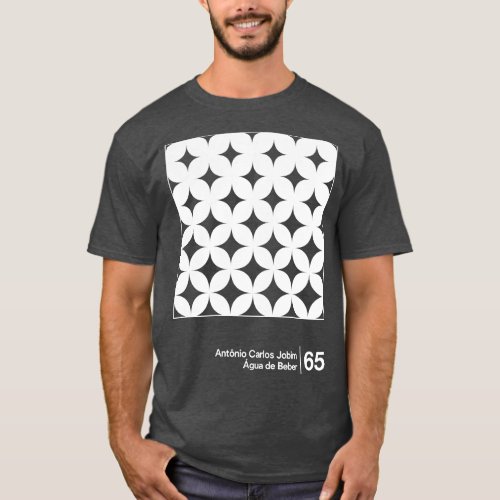 Tom Jobim Minimal Style Graphic Artwork Design T_Shirt