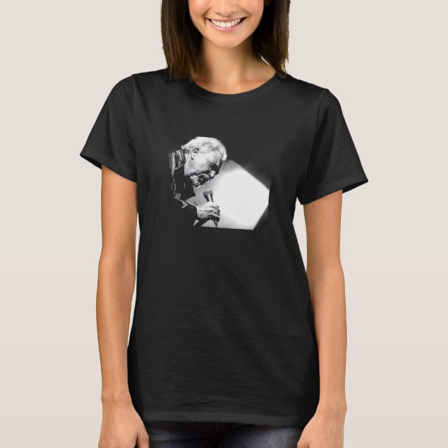 Tom Jones Singing Live Black And White By Everard  T-Shirt (Front)