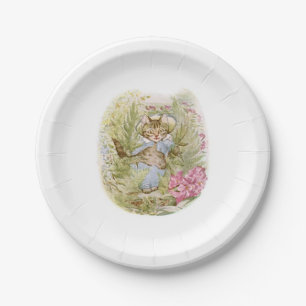 Tom Kitten (Cute Cat Illustration) Beatrix Potter Paper Plates