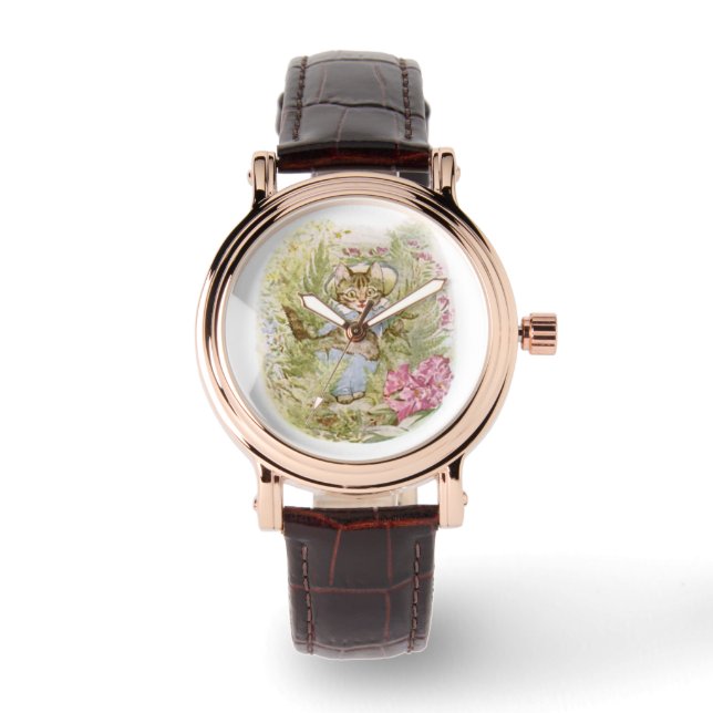Tom Kitten (Cute Cat Illustration) Beatrix Potter Watch (Front)