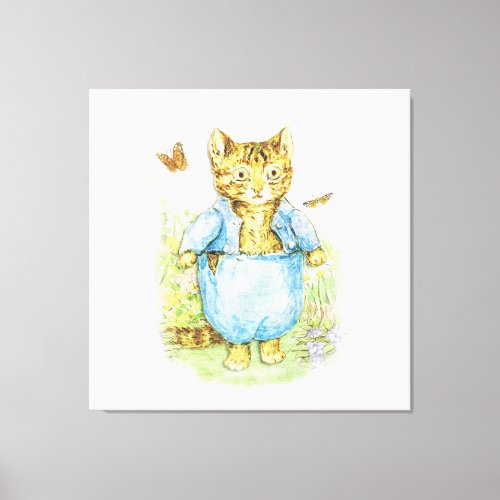 Tom Kitten in his Blue Suit by Beatrix Potter Canvas Print