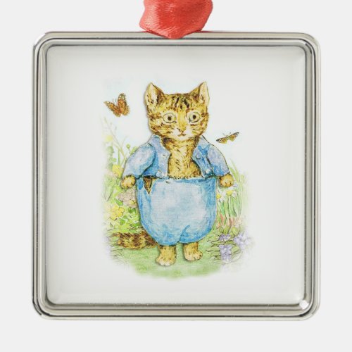 Tom Kitten in his Blue Suit by Beatrix Potter Metal Ornament