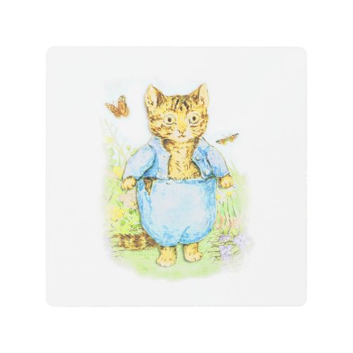 Tom Kitten in his Blue Suit by Beatrix Potter Metal Print