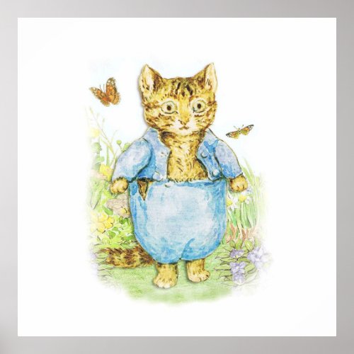Tom Kitten in his Blue Suit by Beatrix Potter Poster