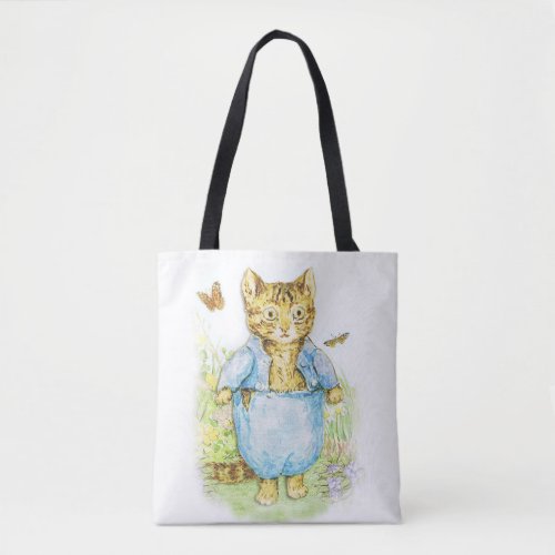 Tom Kitten in his Blue Suit by Beatrix Potter Tote Bag