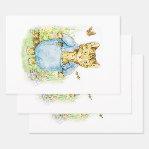 Tom Kitten in his Blue Suit by Beatrix Potter Wrapping Paper Sheets