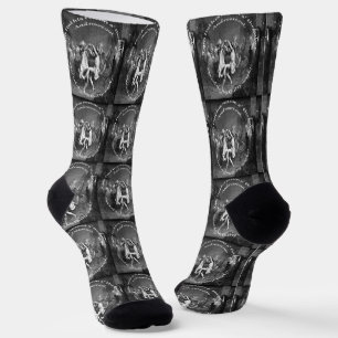 Tom Lost His Reason All Together Burns Night Grey Socks