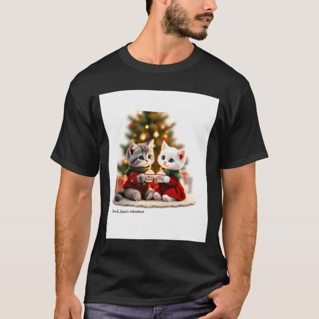 Tom Luna Cozy Christmas Cocoa  T-Shirt (Front)