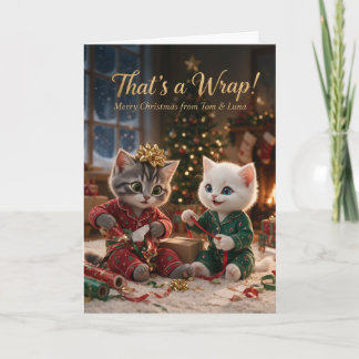Tom & Luna That’s a Wrap Christmas Card