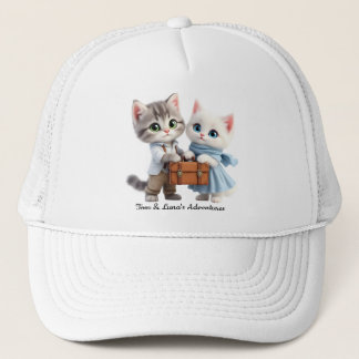 Tom & Luna Travel Hat – Cute Cat Adventure Cap