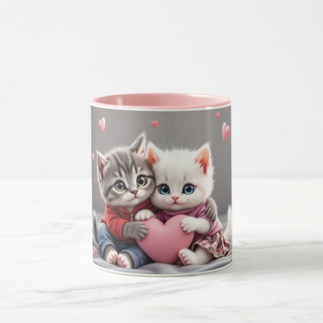 Tom & Luna – Valentine Cuddle Mug (Center)