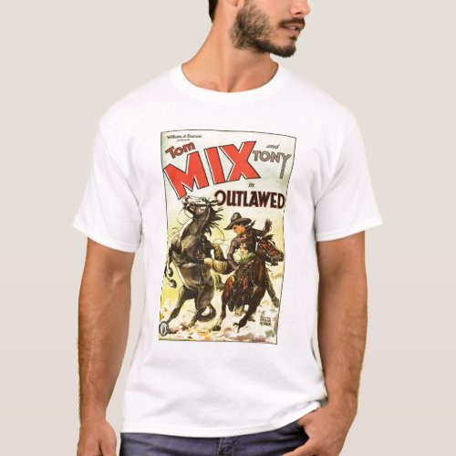 Tom Mix 1929 vintage movie poster T_shirt