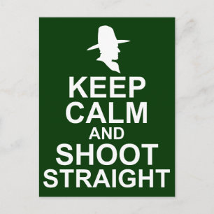 Tom Mix Keep Calm and Shoot Straight Postcard