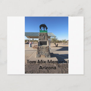 Tom Mix Memorial Arizona Postcard